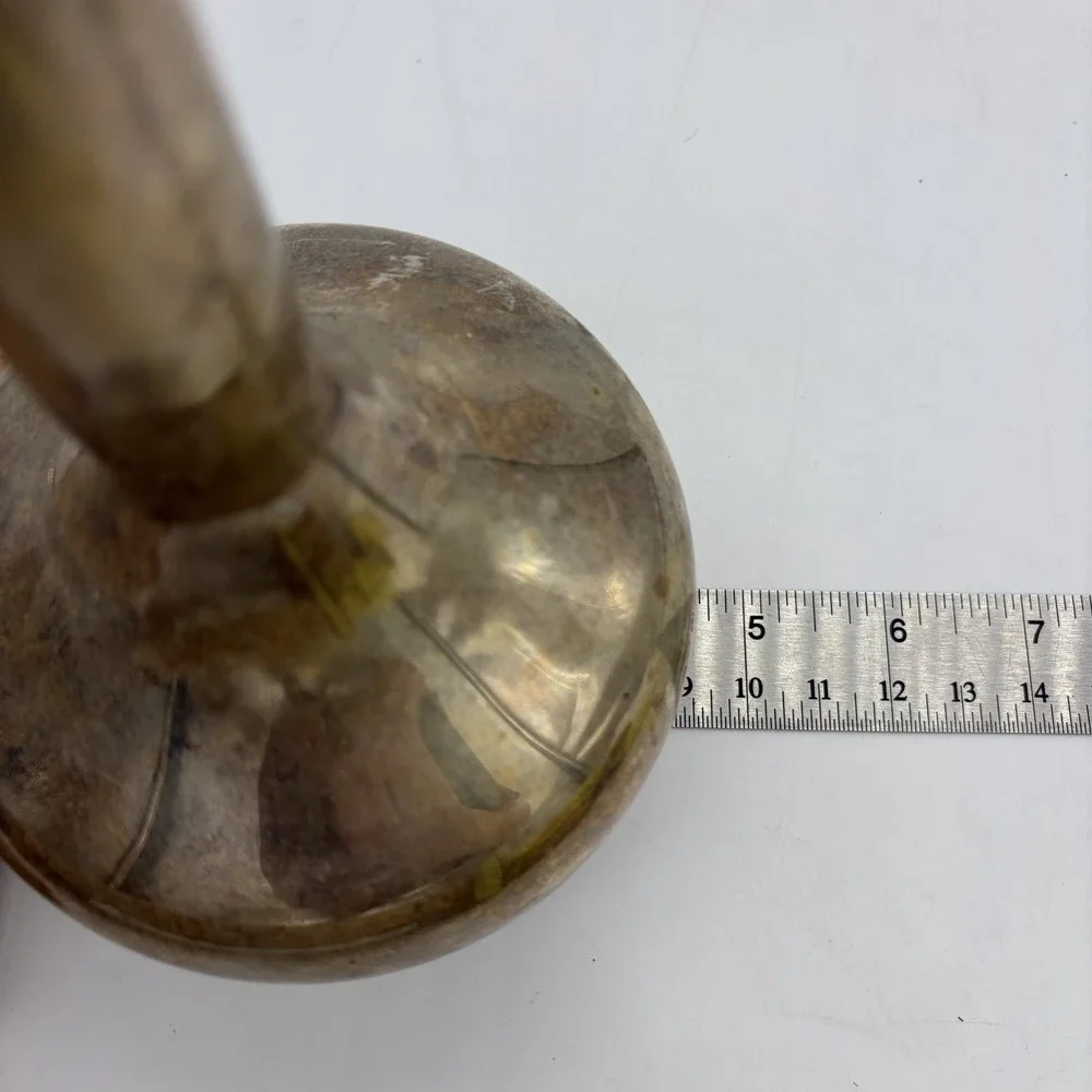 Vtg Silverplate Lotus Flower Candleholder/Vase 15